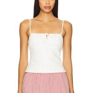 NEW More to Come Jackie Cami Top in White Lace Camisole Crop Top